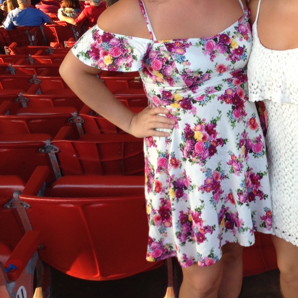 Floral off the shoulder dress